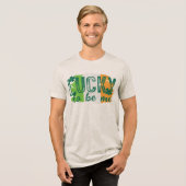 St. Patrick's Day Ierse vlag T-shirt (Voorkant volledig)