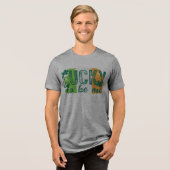 St. Patrick's Day Ierse vlag T-shirt (Voorkant volledig)