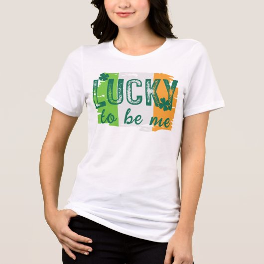 St. Patrick's Day Ierse vlag T-shirt (Voorkant)