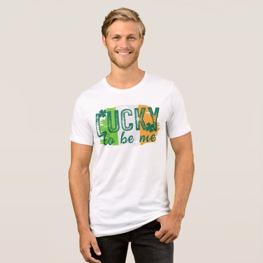 St. Patrick's Day Ierse vlag T-shirt (Voorkant volledig)