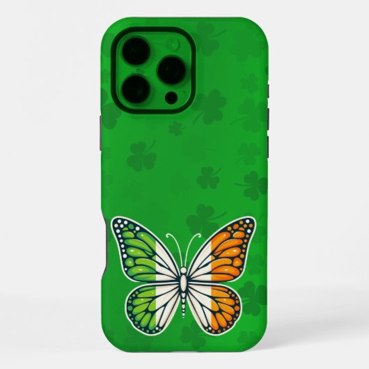 St. Patrick's Day Ierse vlinder iPhone Hoesje (Achterkant)