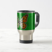 St. Patrick's Day Ierse vlinder Reisbeker (Voorkant rechts)
