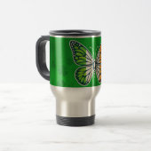 St. Patrick's Day Ierse vlinder Reisbeker (Voorkant links)