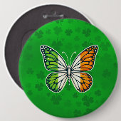 St. Patrick's Day Ierse vlinder Ronde Button 6,0 Cm (Voorkant /achterkant)