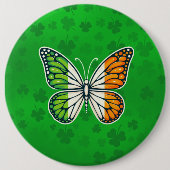 St. Patrick's Day Ierse vlinder Ronde Button 6,0 Cm (Voorkant)