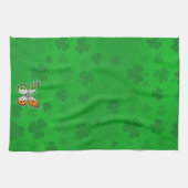 St. Patrick's Day Ierse vlinder Theedoek (Horizontaal)