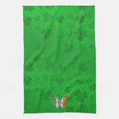 St. Patrick's Day Ierse vlinder Theedoek (Verticaal)