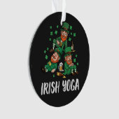St. Patrick's Day Ierse Yoga Kabouter Saint Paddys Ornament (voorkant)