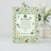 St. Patrick's Day Ierse Zegen Bedankkaart (Staand voorkant)