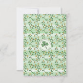 St. Patrick's Day Ierse Zegen Bedankkaart (Achterkant)