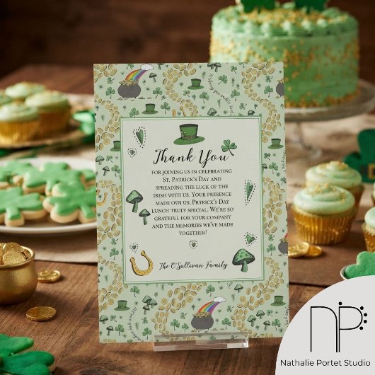 St. Patrick's Day Ierse Zegen Bedankkaart