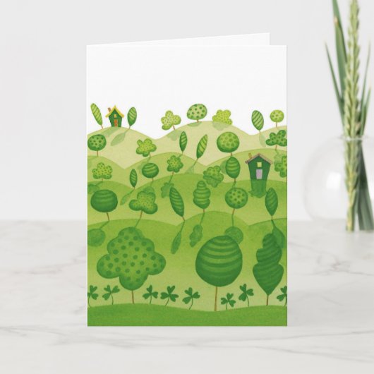 St Patrick's Day Ierse zegen Kaart (Voorkant)