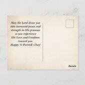 St. Patrick's Day Ierse zegen mei de weg Briefkaart (Achterkant)
