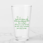 St. Patrick's Day Ierse Zegen Pintglas Glas (Achterkant)