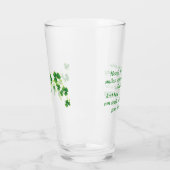 St. Patrick's Day Ierse Zegen Pintglas Glas (Links)