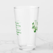 St. Patrick's Day Ierse Zegen Pintglas Glas (Rechts)