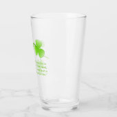 St. Patrick's Day Ierse Zegen Pintglas Glas (Links)
