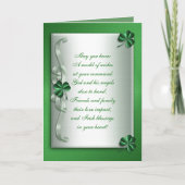 St Patrick's Day Ierse zegeningskaart Kaart (Voorkant)