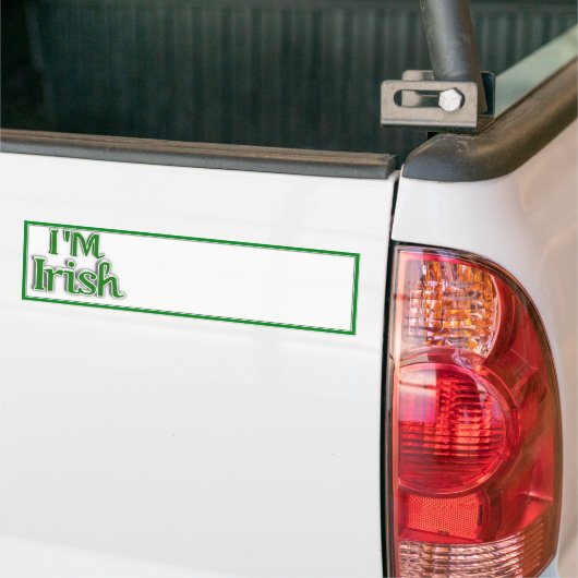 St. Patrick's Day - Ik ben Iers Bumpersticker (Op Truck)