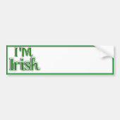St. Patrick's Day - Ik ben Iers Bumpersticker (Voorkant)