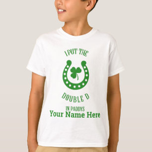 St Patricks day Ik heb de dubbele D in Paddys geze T-shirt