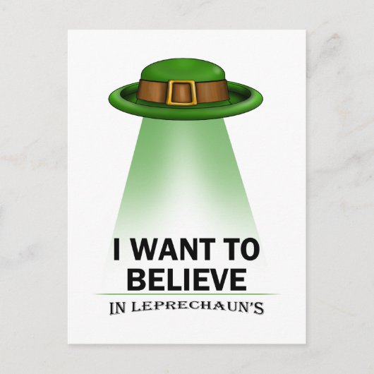 St. Patrick's Day, ik wil het geloven Briefkaart (Voorkant)