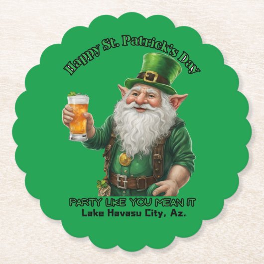 St. Patrick's Day in Lake Havasu, Az. Kartonnen Onderzetters (Voorkant)
