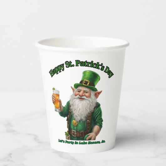 St. Patrick's Day in Lake Havasu, Az. Papieren Bekers (Voorkant)
