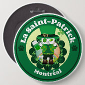 St. Patrick's Day in Montreal Ronde Button 6,0 Cm (Voorkant /achterkant)