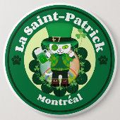 St. Patrick's Day in Montreal Ronde Button 6,0 Cm (Voorkant)