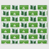 St. Patrick's Day Inpakpapier Bier (Vlak)