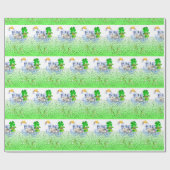 St. Patrick's Day Inpakpapier Ijsbeer (Vlak)