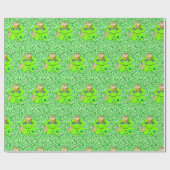 St. Patrick's Day Inpakpapier Klaver (Vlak)
