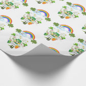 St. Patrick's Day Inpakpapier Regenboog (Hoek)