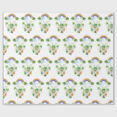 St. Patrick's Day Inpakpapier Regenboog (Vlak)