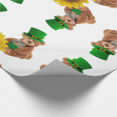 St. Patrick's Day Inpakpapier Teddibeer (Hoek)