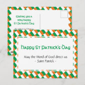 ST PATRICK'S DAY Inspirerend Quote Briefkaart (Voorkant / Achterkant)