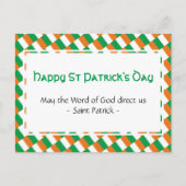 ST PATRICK'S DAY Inspirerend Quote Briefkaart (Voorkant)