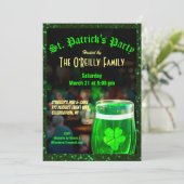St. Patrick's Day Invitation Kaart (Staand voorkant)