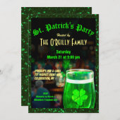 St. Patrick's Day Invitation Kaart (Voorkant / Achterkant)