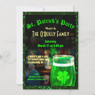 St. Patrick's Day Invitation Kaart