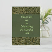 St Patricks Day Invite Kaart (Staand voorkant)