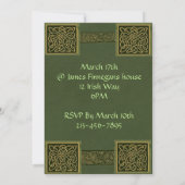 St Patricks Day Invite Kaart (Achterkant)