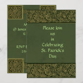 St Patricks Day Invite Kaart (Voorkant / Achterkant)