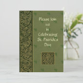St Patricks Day Invite Kaart (Staand voorkant)