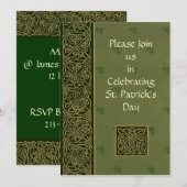 St Patricks Day Invite Kaart (Voorkant / Achterkant)