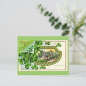 St. Patrick's Day Ireland Castle Briefkaart (Staand voorkant)