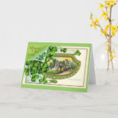 St. Patrick's Day  Ireland Castle Kaart (Gele Bloem)