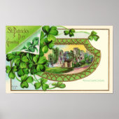 St. Patrick's Day  Ireland Castle Poster (Voorkant)