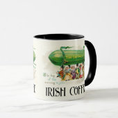 St Patrick's Day Ireland Coffee Colorful Fun Mok (Voorkant rechts)